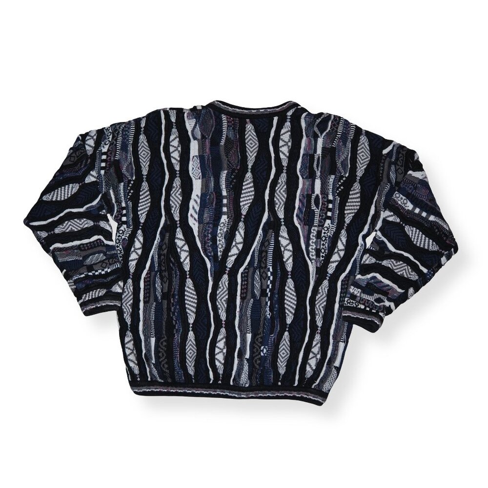 Vintage‎ 3D Textured Coogi Style Cosby Sweater Men's L Multicolor - Picture 2 of 9